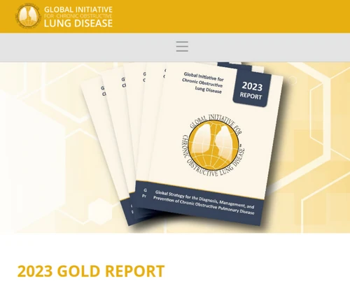 Portada de la guía GOLD para el abordaje de la enfermedad pulmonar obstructiva crónica