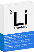 Boîte Compound de Live-Med comme si elle représentait un médicament