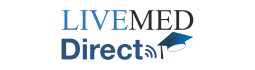 Logo de cursos online para médicos de Live-Med Direct